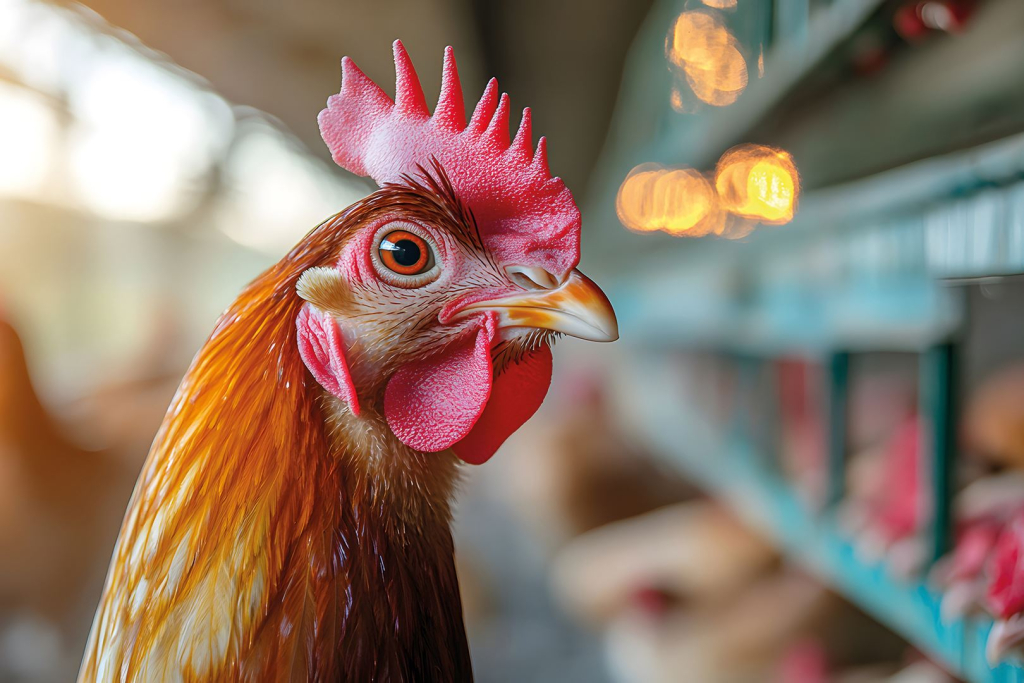 Hahn im Hühnerstall